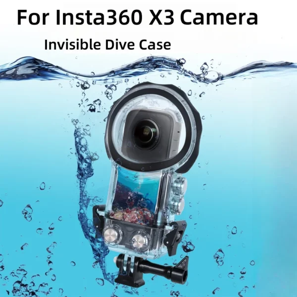 Invisible Dive Case For Insta360 X3 Camera Waterproof Case Protector Underwater 40M Diving Shell Accessories