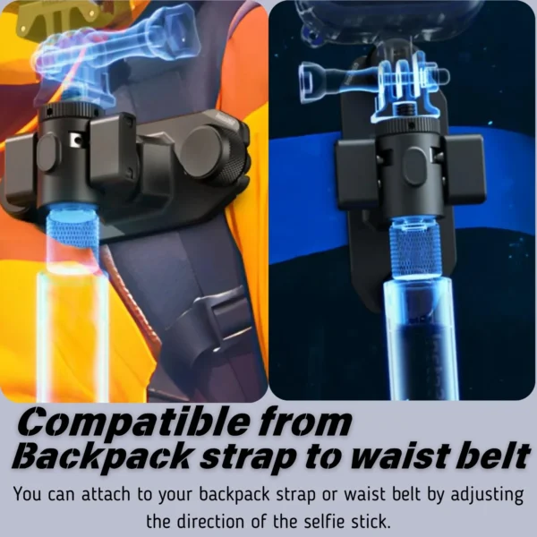 Insta360 X5 Magnetic Selfie Stick Holster Quick Release Holder Support For Backpack Strap Insta 360 X4 X3 Original Accessories - Image 5