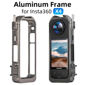 Aluminum Protective Frame for Insta360 X4 Metal Durable Housing Cage With Cold Shoe Mount for Insta 360 X4 Camera Accessories