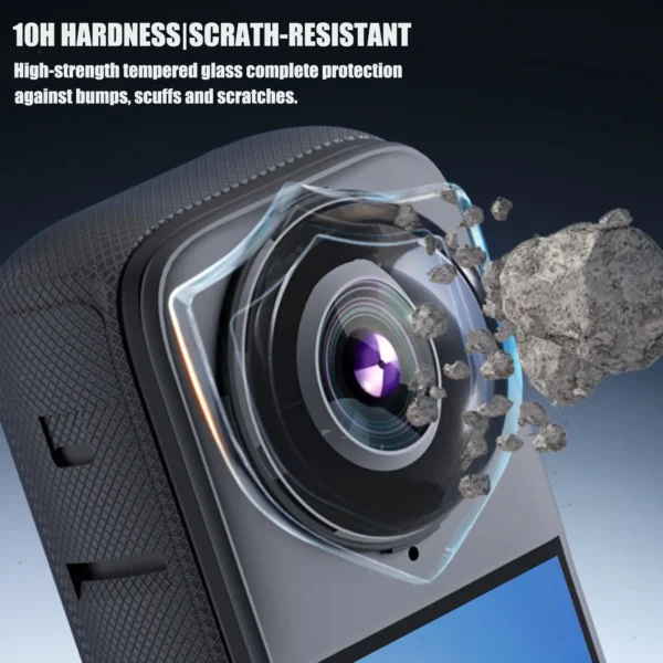 Premium Glass Lens Guards for Insta360 X4 Tempered glass Scratch-resistant Lens Protector Cap Insta 360 X4 Camera Accessories - Image 2